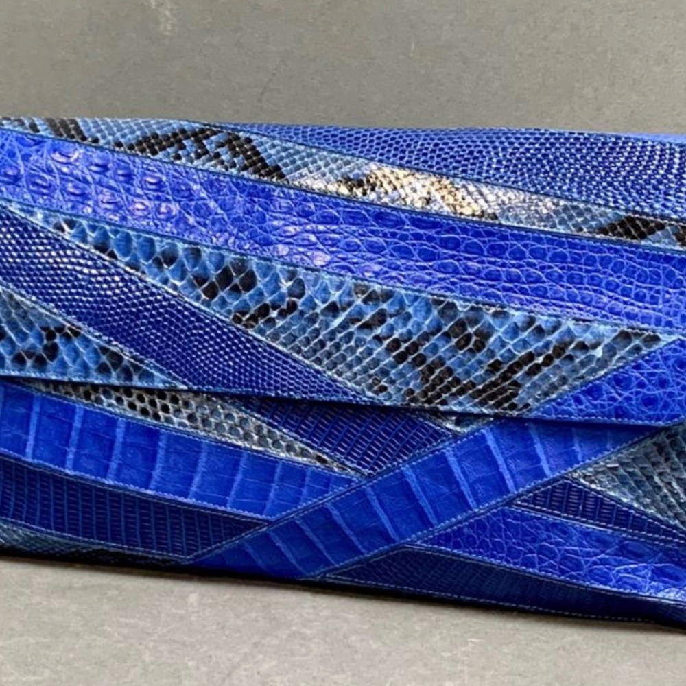 Genuine PYTHON/CROCODILE/LIZARD clutch bag
